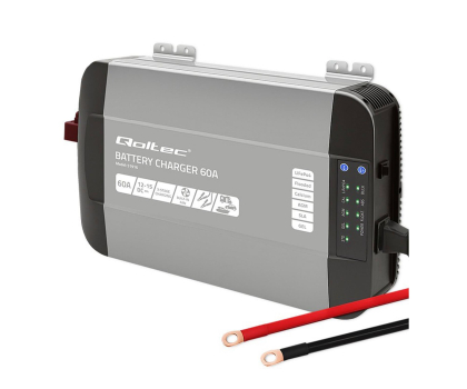 Ładowarka do akumulatorów Qoltec Monolith (LiFePO4, AGM, GEL, SLA, 60A, 12V)